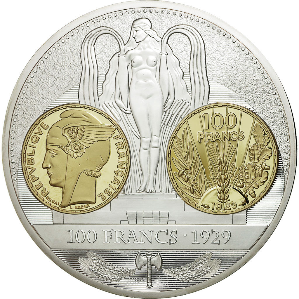 France, Médaille, Histoire de la Monnaie Française, 100 Francs 1929, 2013