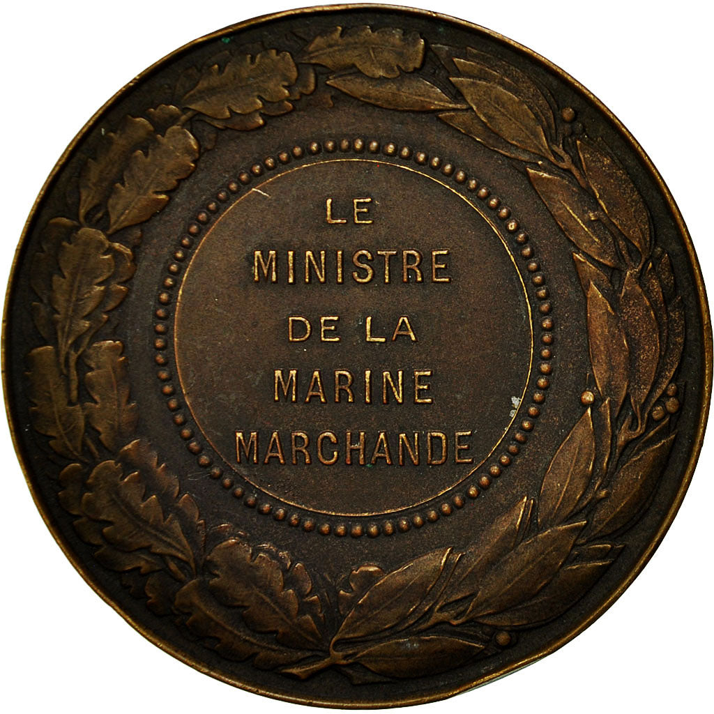 Frankrijk, Medaille, Le Ministre de la Marine Marchande, Arthus Bertrand, ZF+