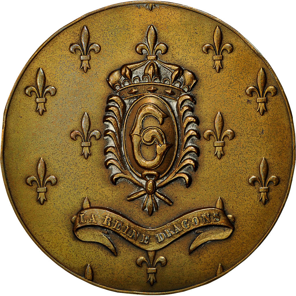 France, Médaille, Militaire, 6ème Régiment de Dragons, 1973, TTB+, Bronze