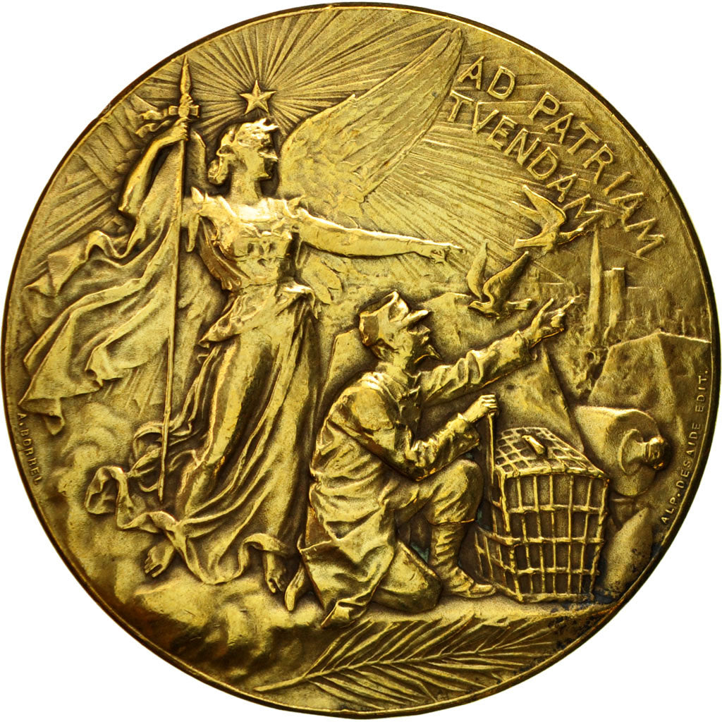 France, Médaille, Militaire, Communication Aérienne, Desaide, TTB+, Bronze