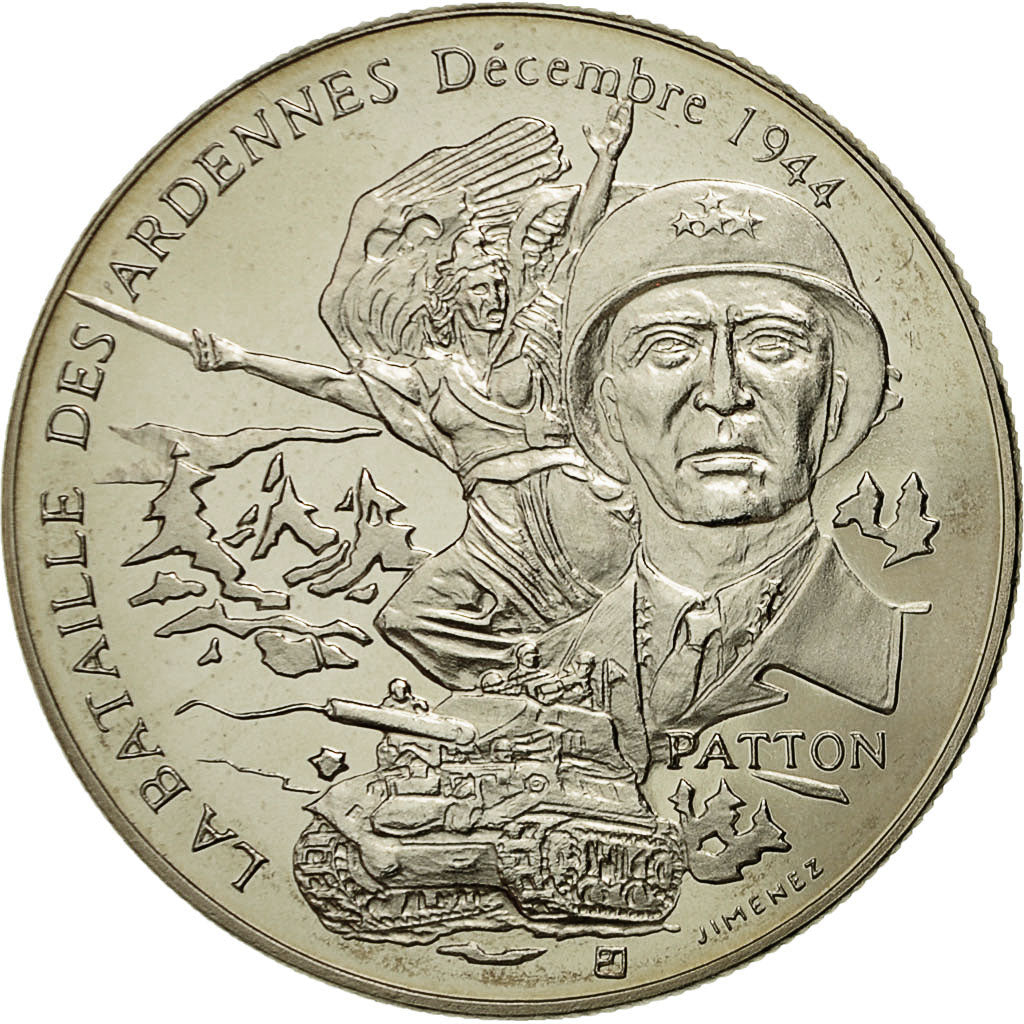 France, Medal, La Bataille Des Ardennes - Décembre 1944 - Patton, MS(64)