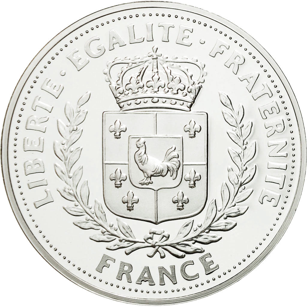 Frankrijk, Medaille, De Gaulle, La Reconstruction de la France, FDC, Verzilverd