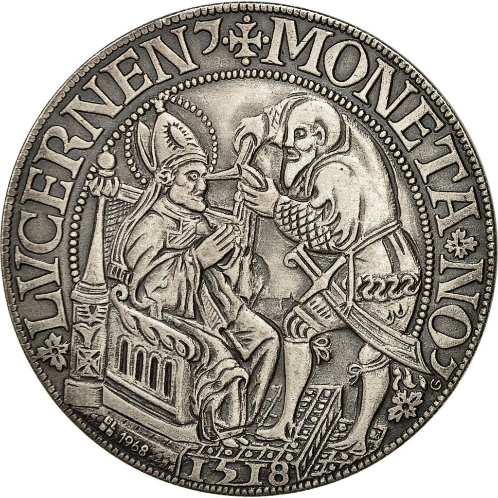 Switzerland, Medal, Reproduction Thaler Ier Type, 1968, MS(64), Silver