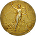 France, Medal, Art Nouveau, Au Mérite, 1909, AU(50-53), Vermeil
