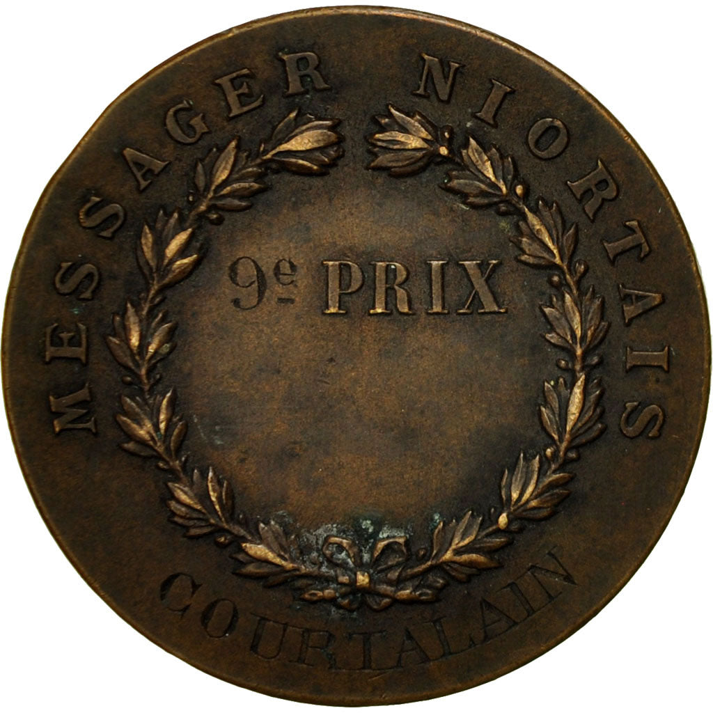 France, Medal, Messager Niortais, VF(30-35), Bronze