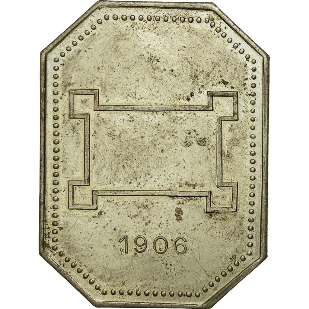 Francia, Token, Cercle du Commerce de Lille, 1906, BB+, Ottone ricoperto in rame