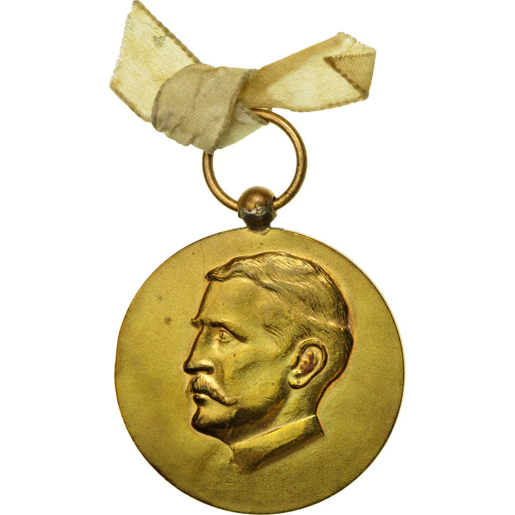 France, Medal, Cinquantenaire des Etablissements R.MILLS, 1937, AU(55-58), Gilt