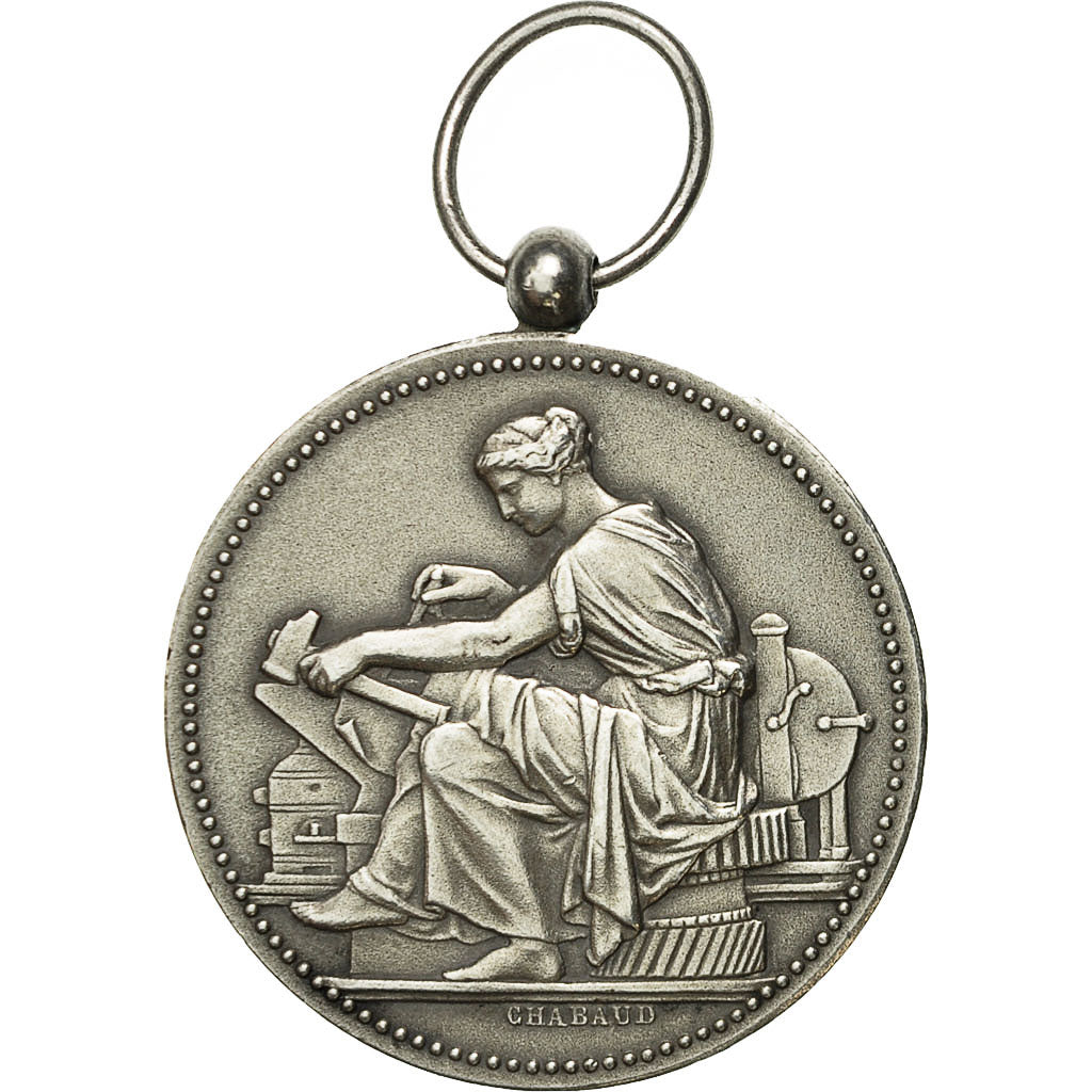 France, Medal, Société Industrielle de Rouen, Chabaud, MS(60-62), Silver