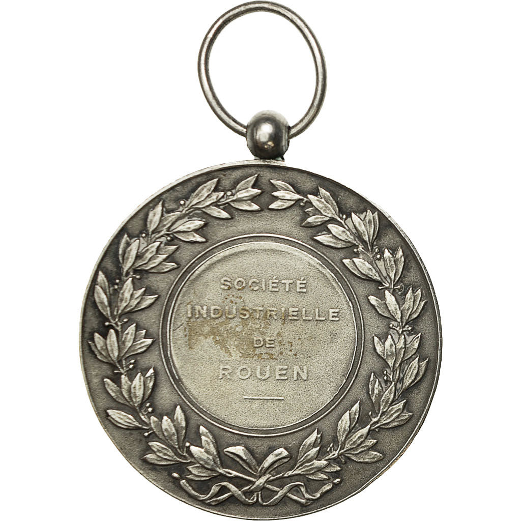 France, Medal, Société Industrielle de Rouen, Chabaud, MS(60-62), Silver