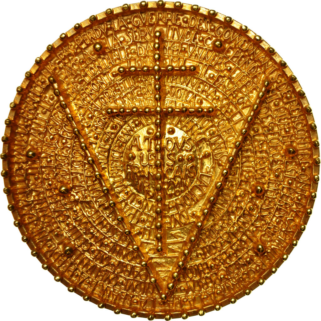 France, Medal, Seconde Guerre Mondiale, Churchill-De Gaulle, MS(64), Gilt Bronze