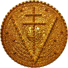 France, Medal, Seconde Guerre Mondiale, Churchill-De Gaulle, MS(64), Gilt Bronze