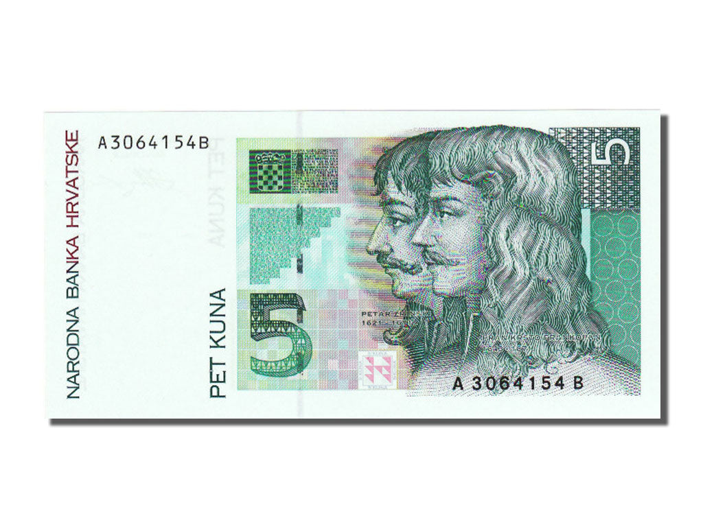 Croatia, 5 Kuna, 1993, UNC(65-70), A 3064154 B