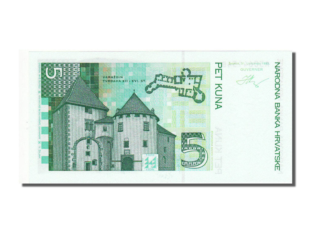 Croatia, 5 Kuna, 1993, UNC(65-70), A 3064154 B