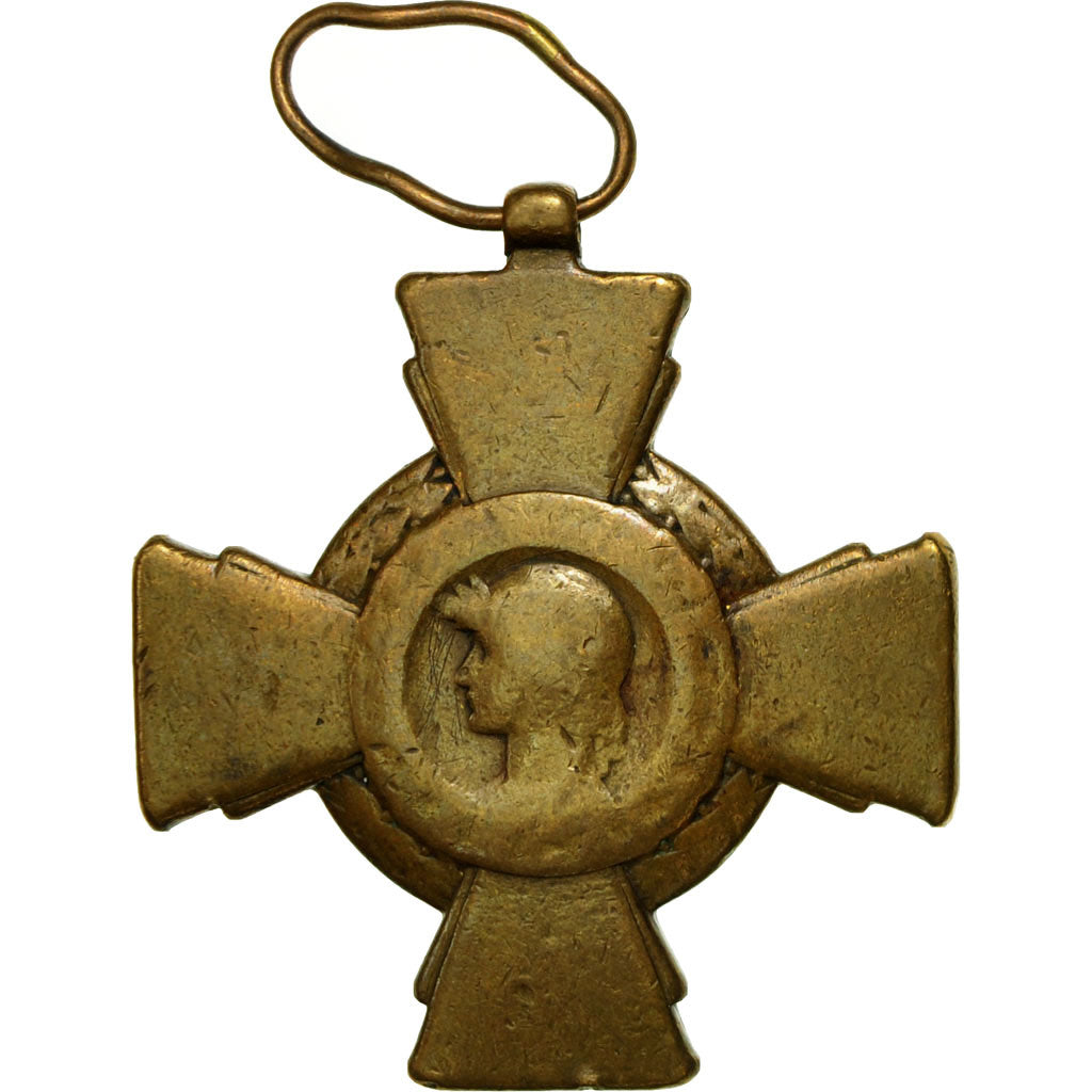 France, Croix du Combattant, Médaille, 1914-1918, Mauvais état, Bronze, 36
