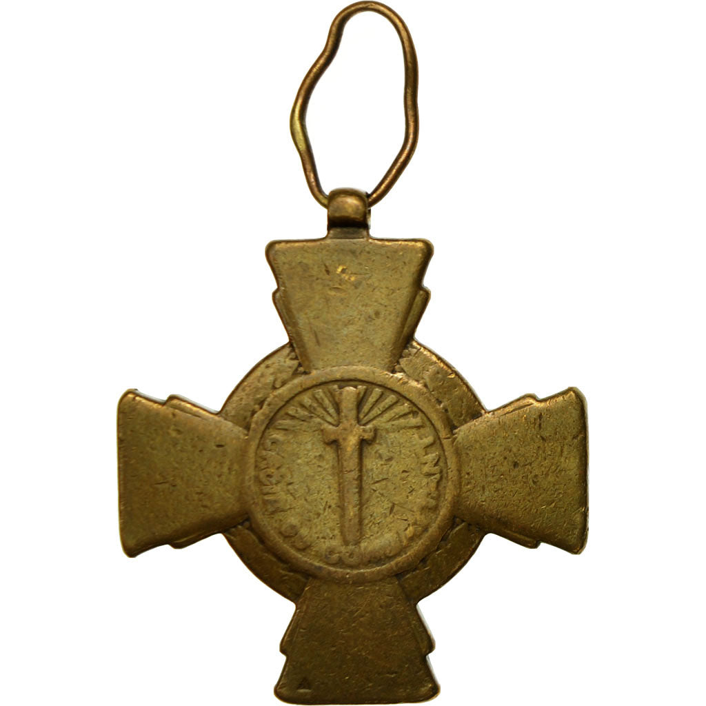 France, Croix du Combattant, Médaille, 1914-1918, Mauvais état, Bronze, 36