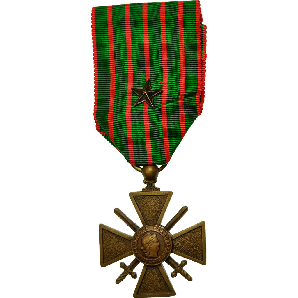 Frankrijk, Croix de Guerre, Une Etoile, Medaille, 1914-1917, Excellent Quality