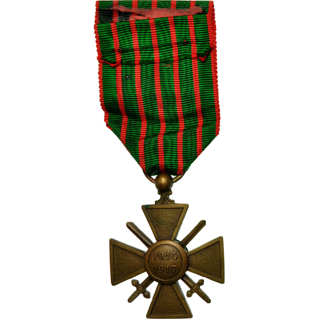 Frankrijk, Croix de Guerre, Une Etoile, Medaille, 1914-1917, Excellent Quality