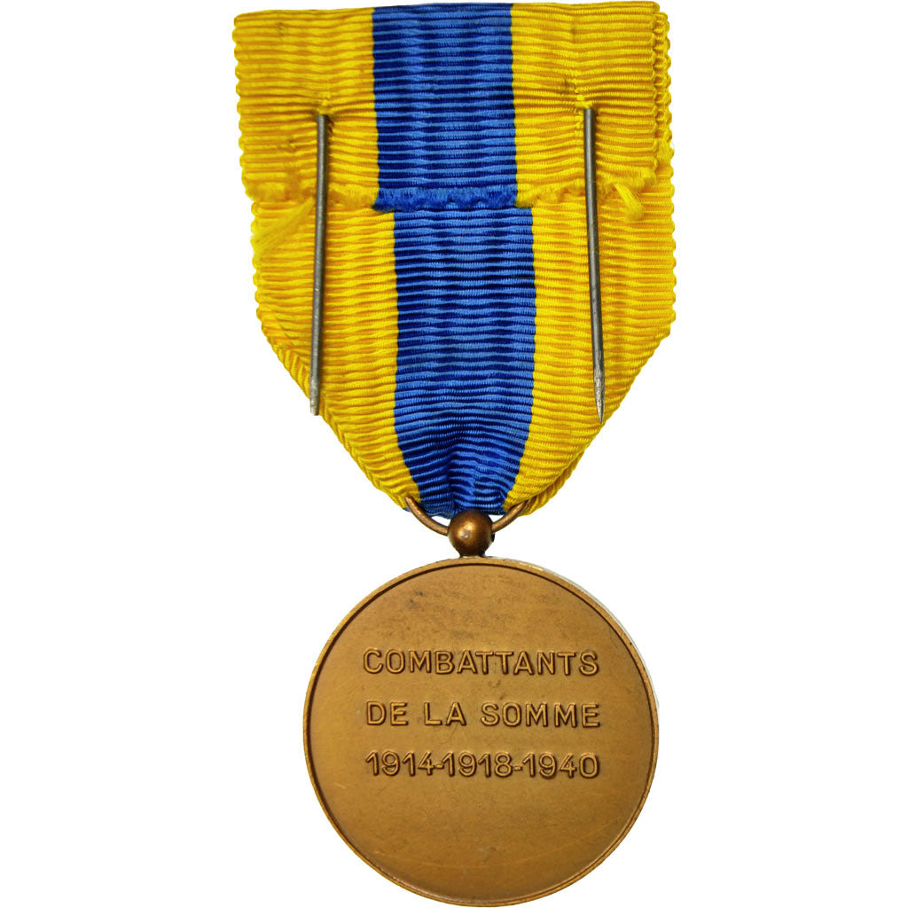 Francia, medaglia, 1914-1918-1940, Fuori circolazione, Delannoy, Bronzo, 32