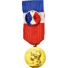 France, Médaille d'honneur du travail, Médaille, Non circulé, Gilt Bronze, 27