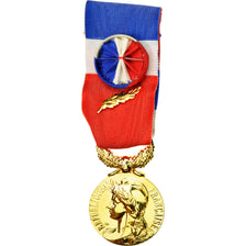 France, Médaille d'honneur du travail, Medal, Uncirculated, Gilt Bronze, 27