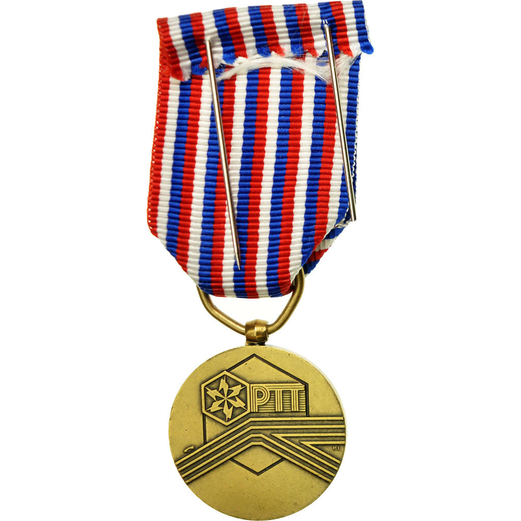 France, PTT, République Française, Medal, Uncirculated, Larivière, Bronze, 27