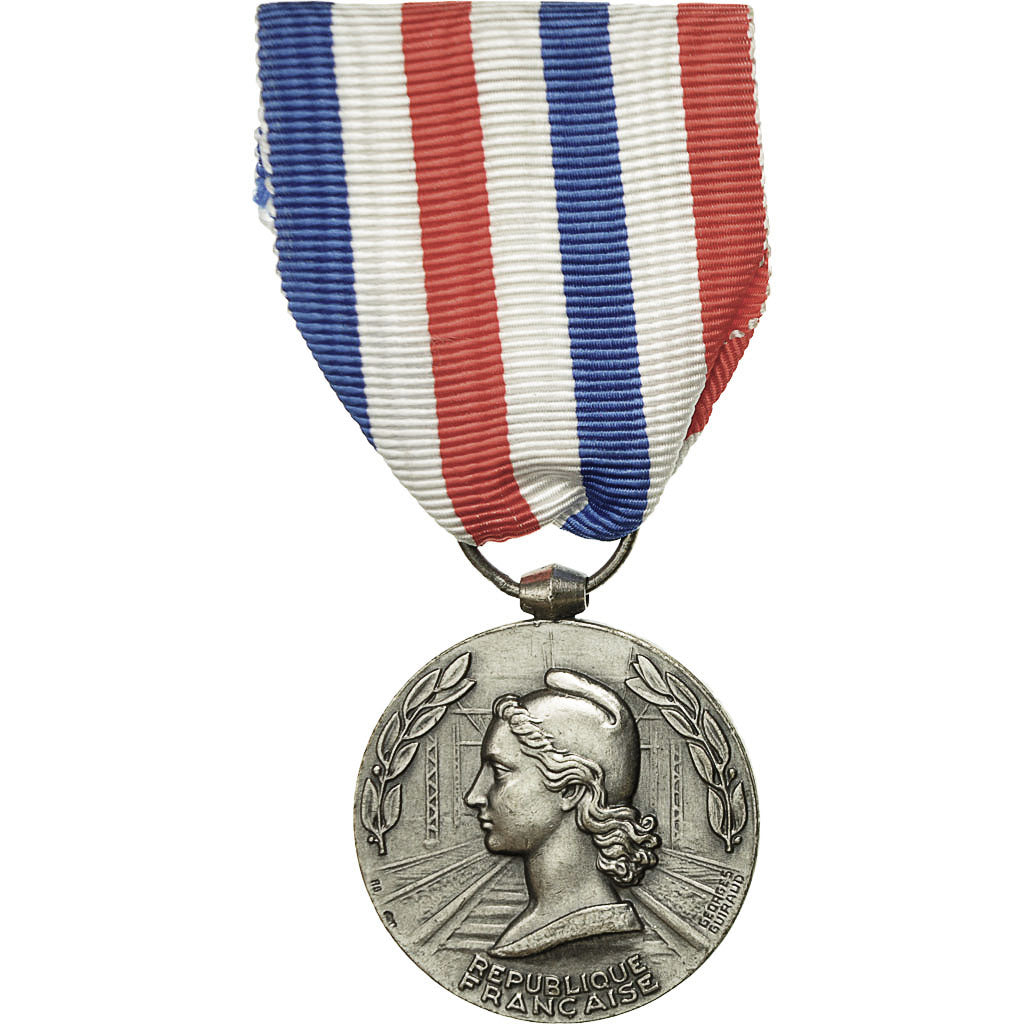 France, Médaille d'honneur des chemins de fer, Medal, 1965, Uncirculated