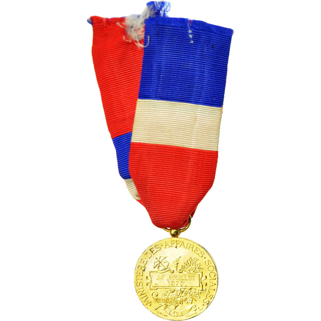 France, Ministère des Affaires Sociales, Médaille, 1970, Très bon état