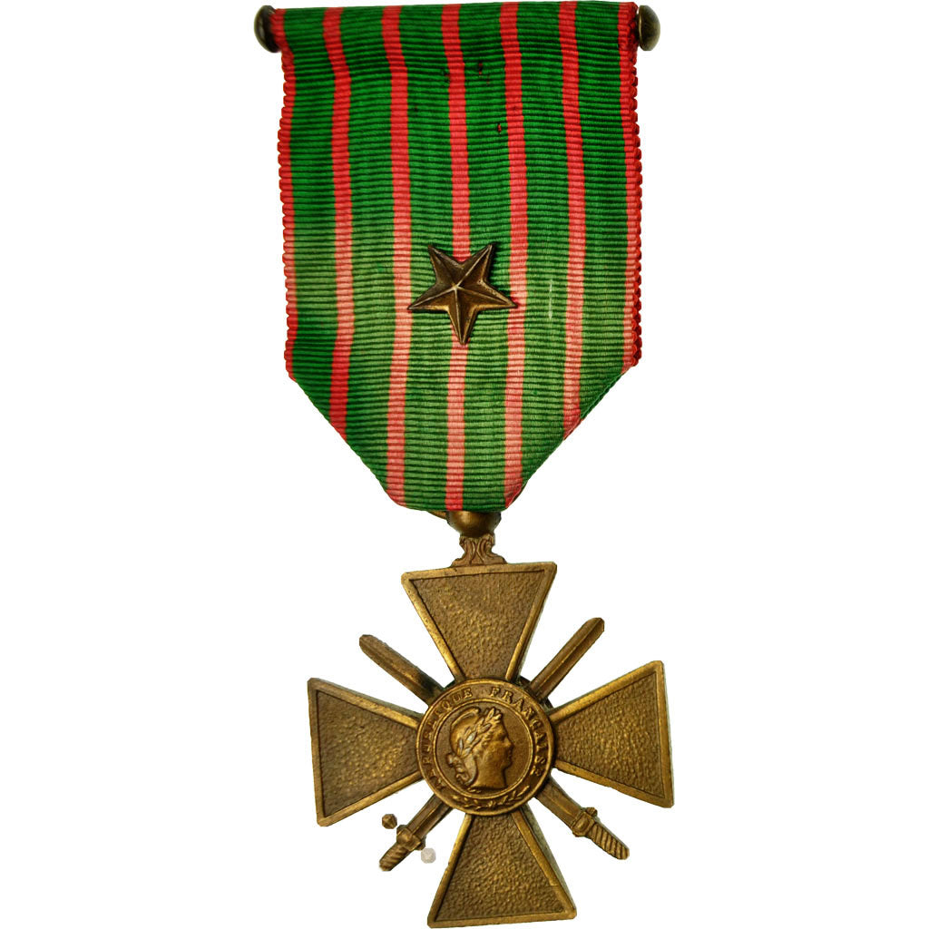 France, Croix de Guerre, Une Etoile, Medal, 1914-1918, Excellent Quality