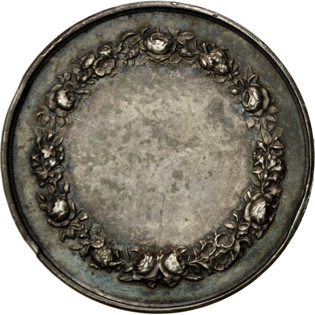 France, Medal, Religion, Mariage Chrétien, Pingret, AU(55-58), Silver