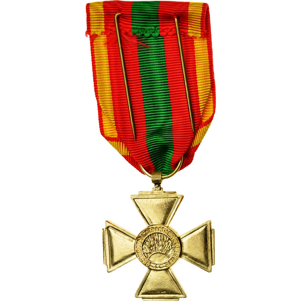 France, Croix du Combattant Volontaire, Medal, 1939-1945, Uncirculated, Bronze