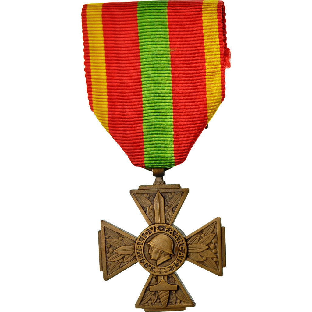 France, Croix du Combattant Volontaire, Médaille, 1939-1945, Non circulé