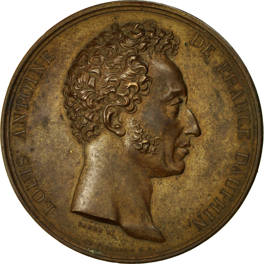 Frankreich, Medaille, Louis Antoine d'Artois, Duc d'Angoulème, Trocadéro