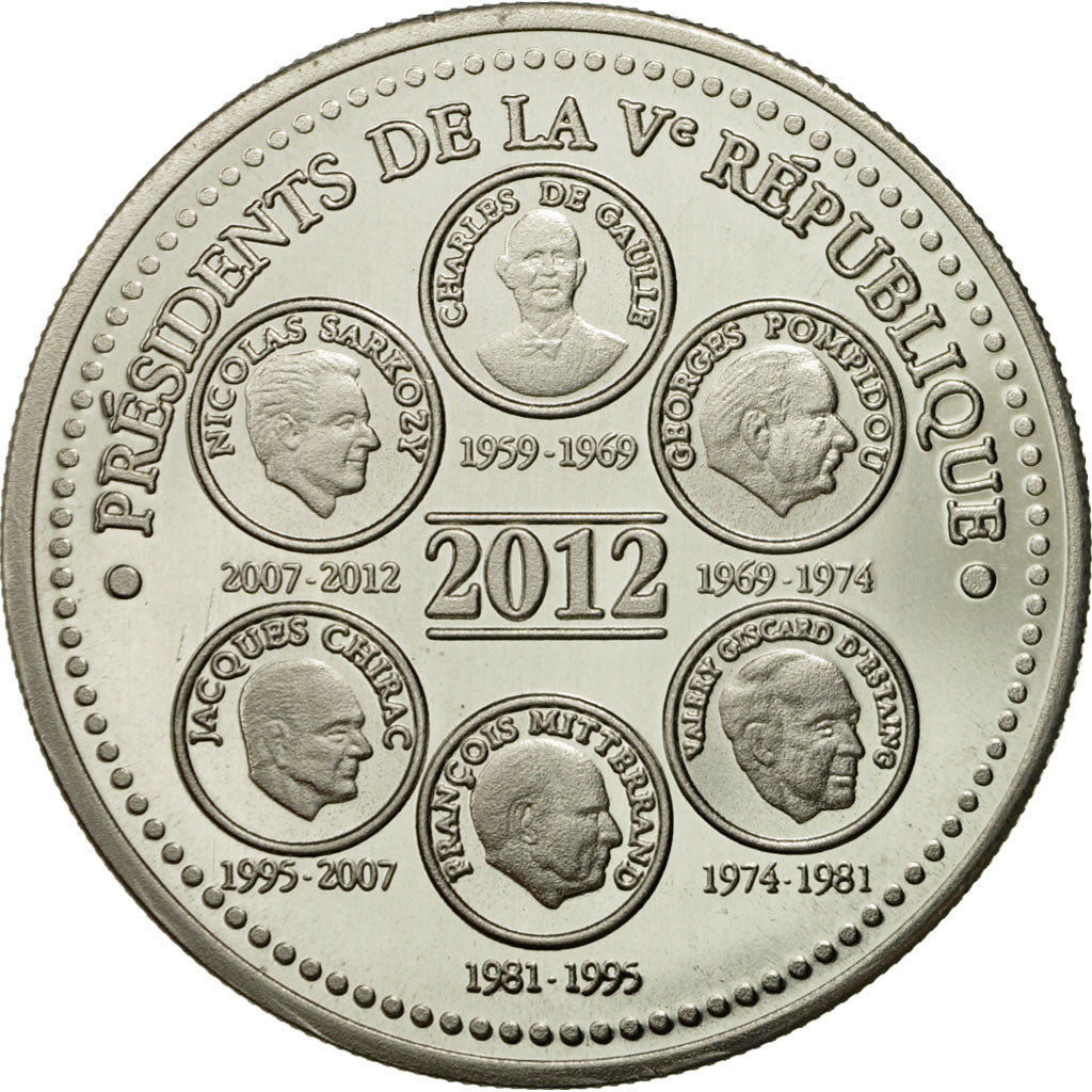 France, Medal, L'Elysée, 2012, MS(65-70), Copper-nickel