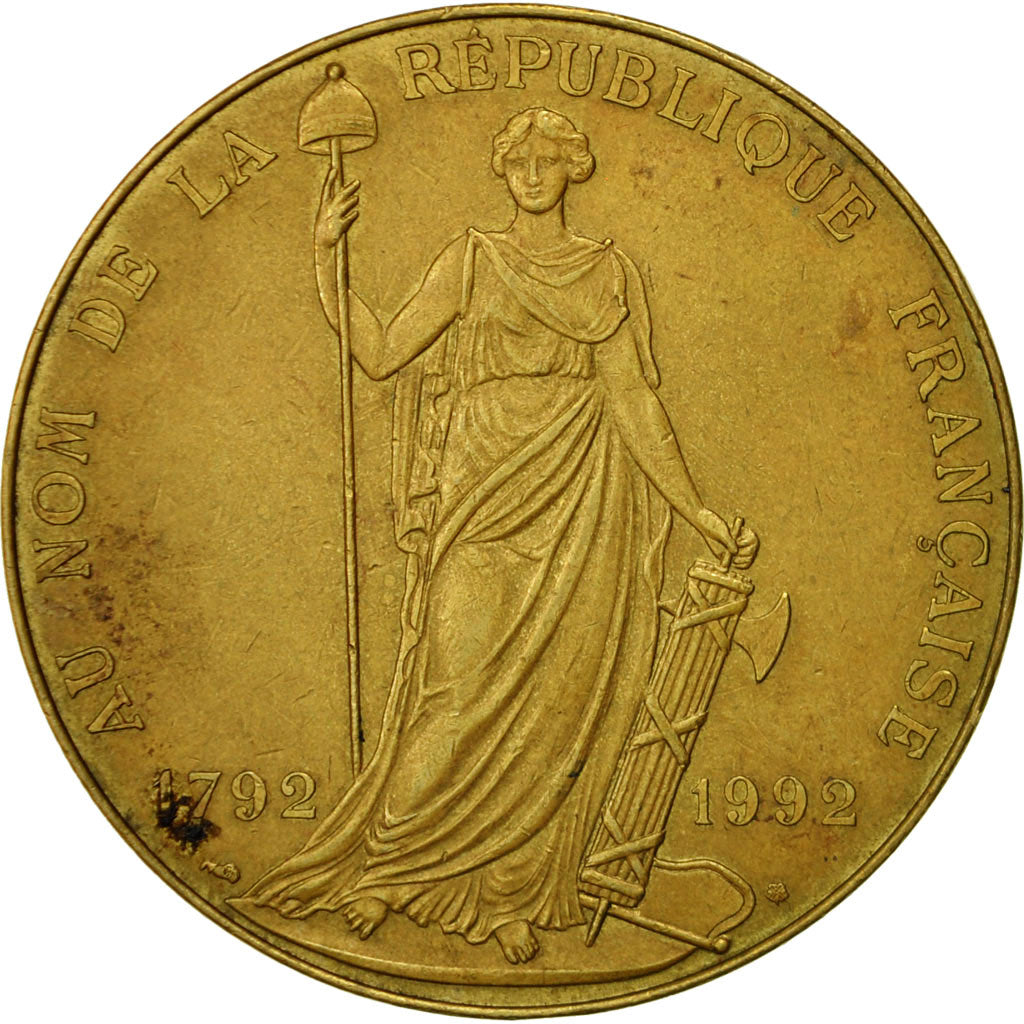 Francia, medalla, Economie, Finances, Budget, 1992, MBC+, Cobre