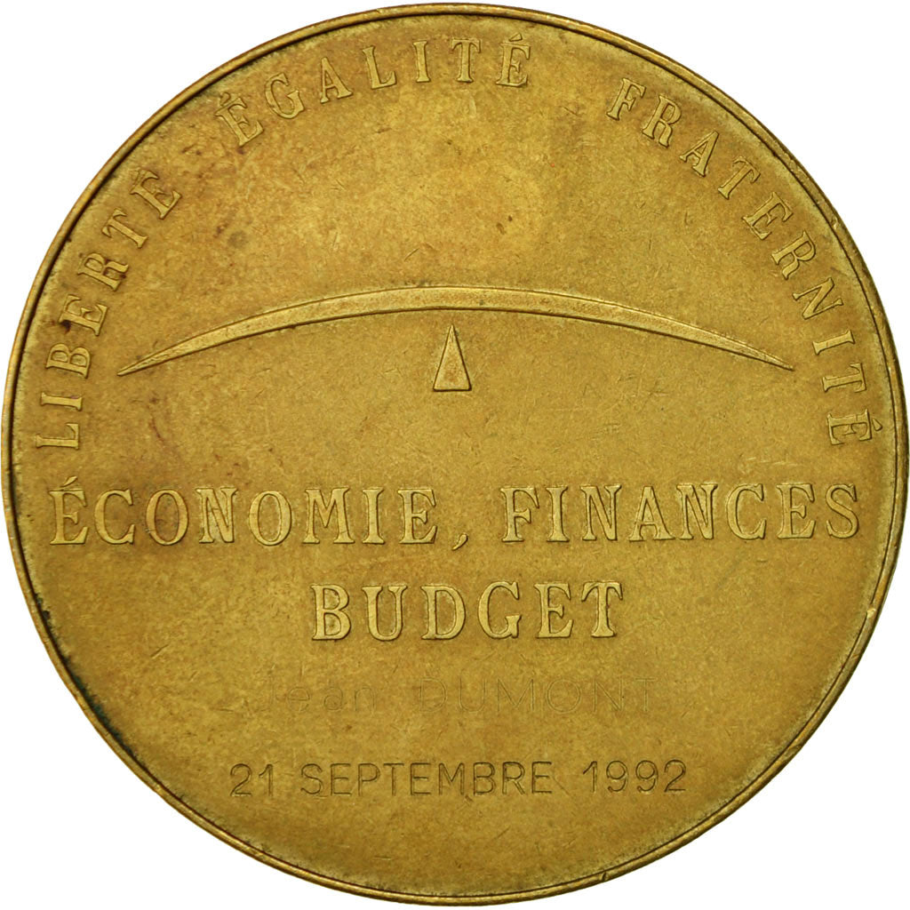Francia, medalla, Economie, Finances, Budget, 1992, MBC+, Cobre