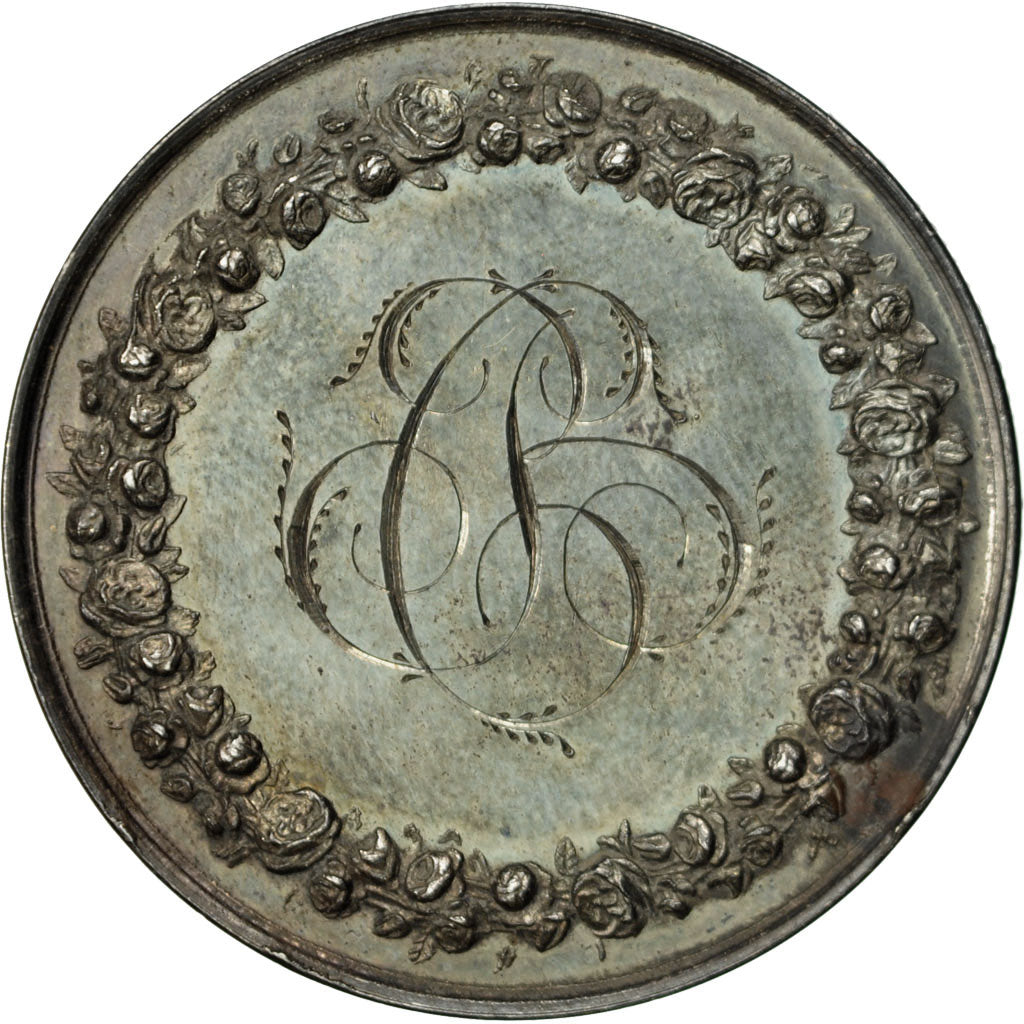 France, Medal, Mariage, Religion, 1862, Petit, MS(60-62), Silver