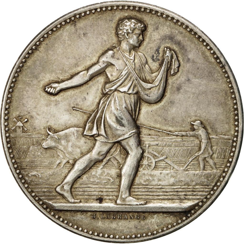 Francia, medaglia, Concours d'Agriculture, Animaux, 1891, Lagrange, SPL-