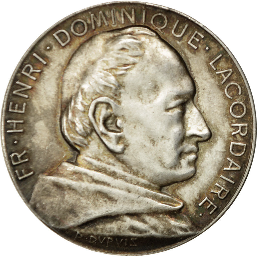 France, Medal, Henri Dominique Lacordaire, Ecole Legrand, Dupuis.D, AU(55-58)