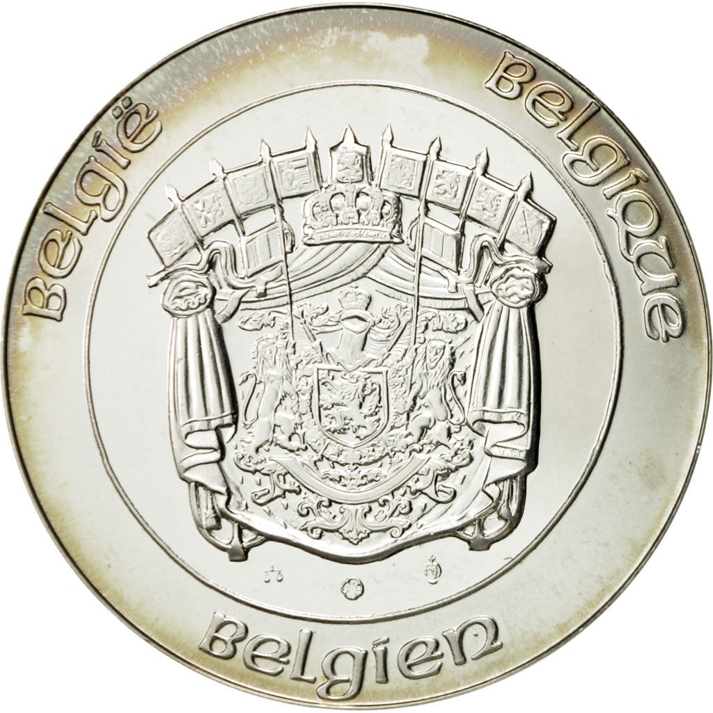 België, Medaille, Le Roi Albert II, 1993, UNC, Zilver