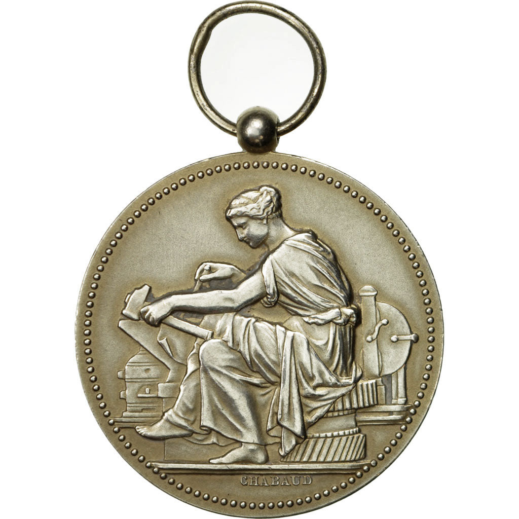 France, Medal, Société Industrielle de Rouen, Chabaud, MS(60-62), Silver