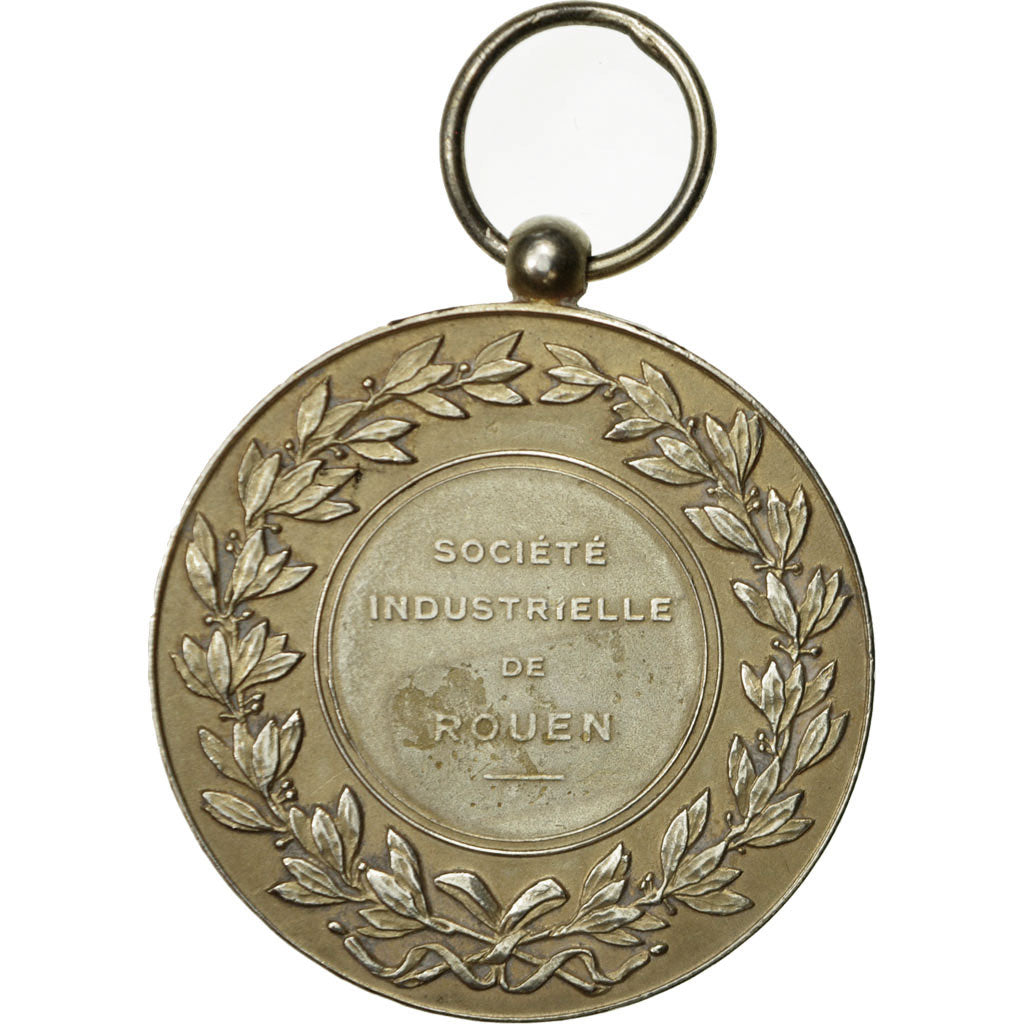 France, Medal, Société Industrielle de Rouen, Chabaud, MS(60-62), Silver