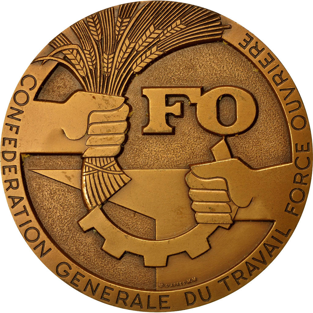 France, Medal, Confédération Générale du Travail Force Ouvrière, 1985
