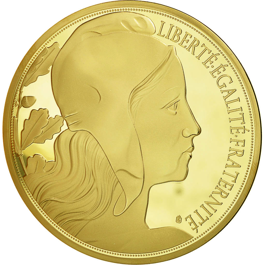 France, Medal, Marianne, La Marseillaise, MS(65-70), Copper Plated Silver