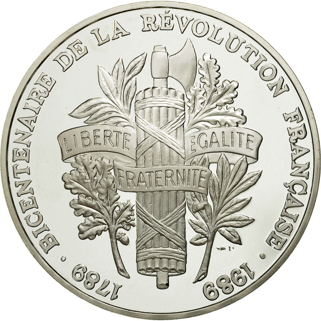 France, Médaille, Révolution Française, Louis XVI, FDC, Argent