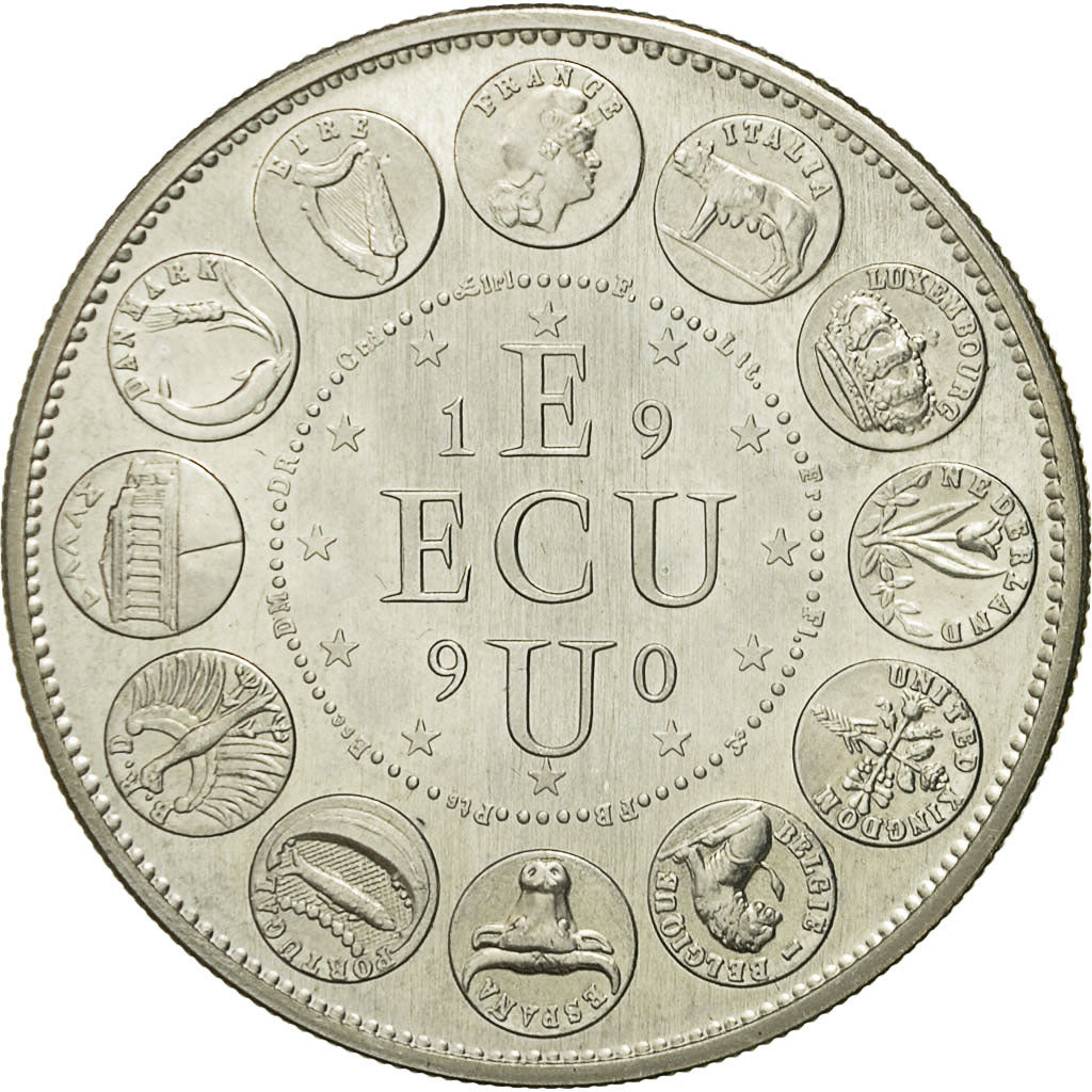 France, Médaille, Ecu Europa, Marianne, 1990, Rodier, FDC, Argent