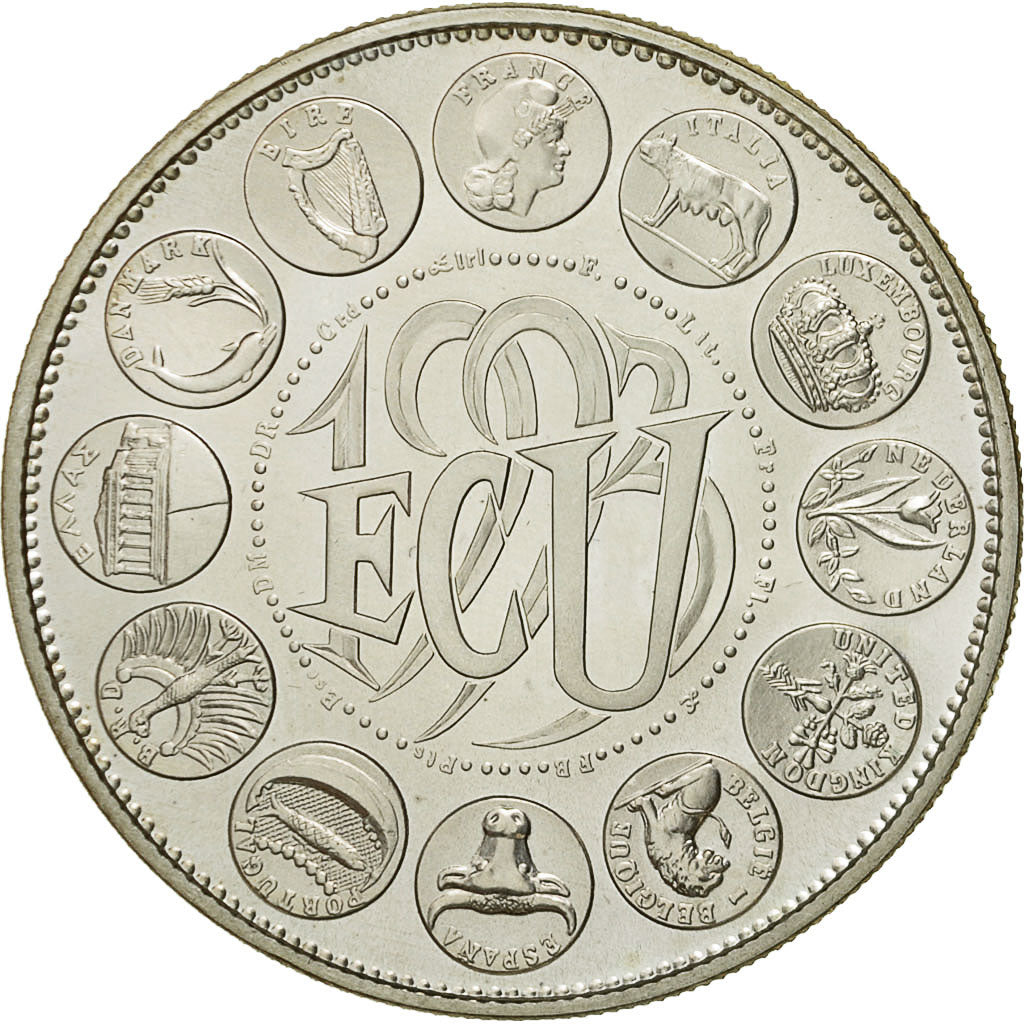 France, Médaille, Ecu Europa, Marianne, 1993, Rodier, FDC, Argent