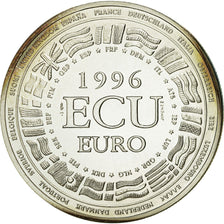 France, Medal, Ecu Europa, 1996, Jimenez, MS(64), Silver