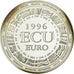 France, Medal, Ecu Europa, 1996, Jimenez, MS(64), Silver