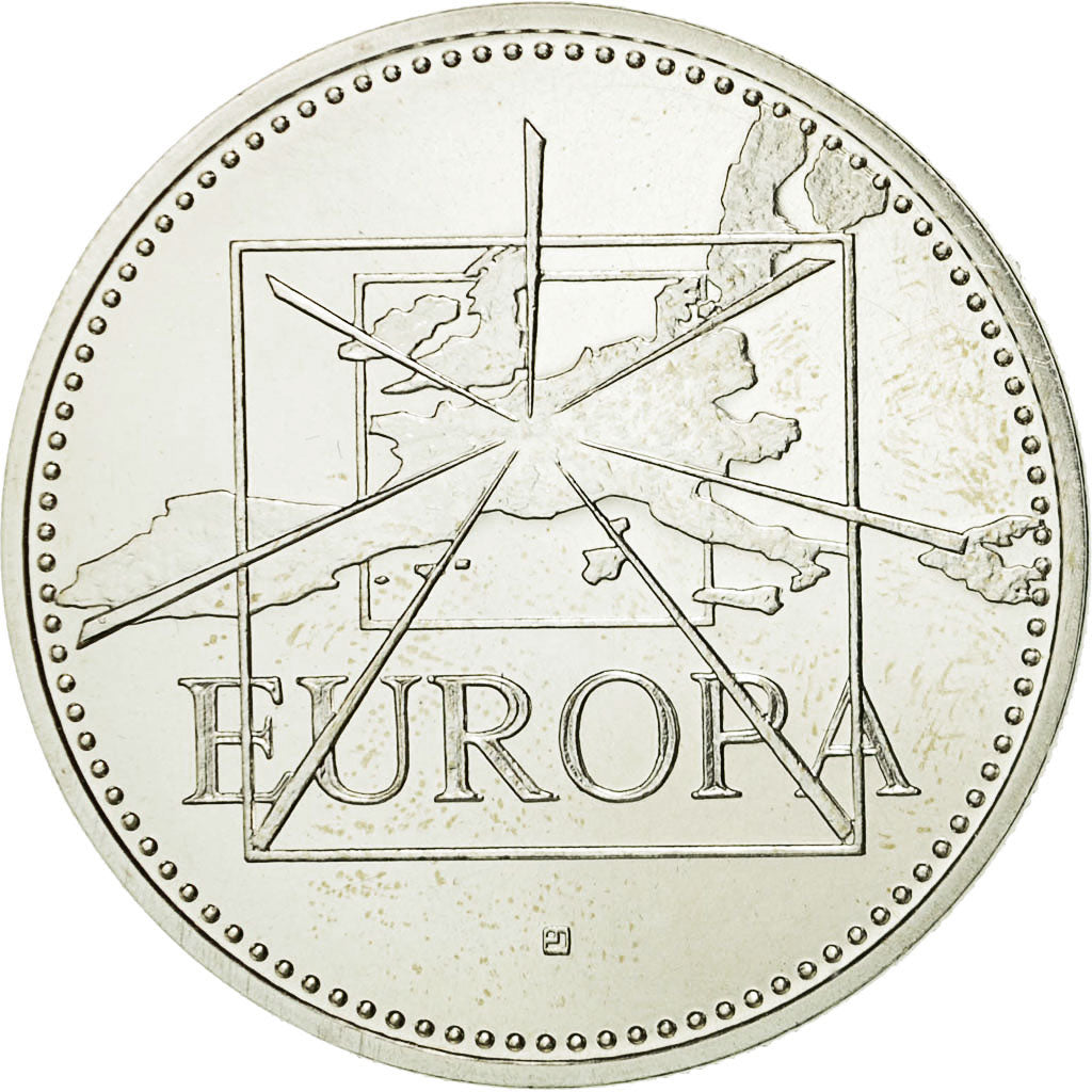 France, Medal, Ecu Europa, 1996, Jimenez, MS(64), Silver