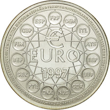 France, Medal, Ecu Europa, 1997, Jimenez, MS(65-70), Silver
